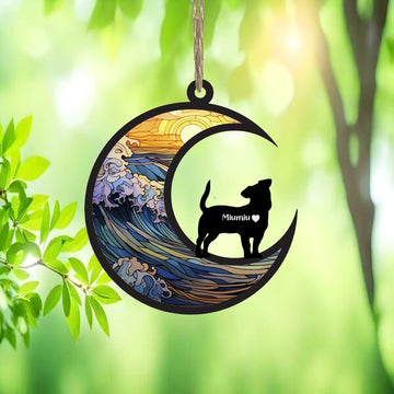 Personalized Dog Memorial Suncatcher – Custom Pet Breed & Name