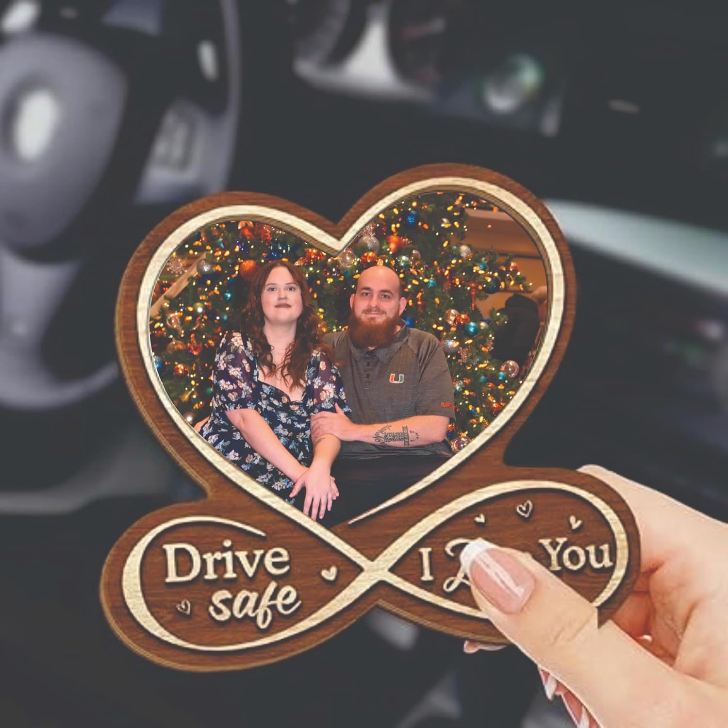 Drive Safe Visor Clip – Custom Photo Car Picture Frame