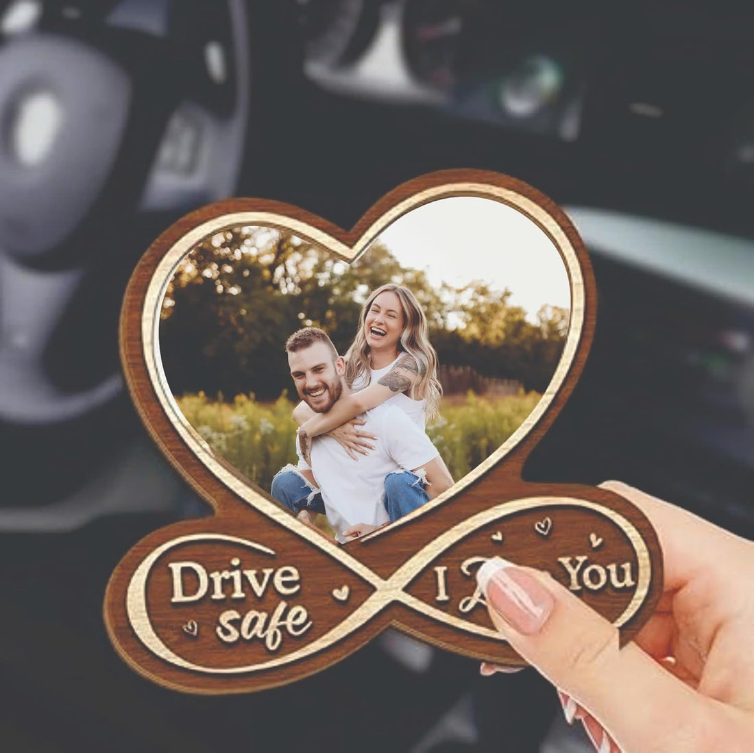 Drive Safe Visor Clip – Custom Photo Car Picture Frame