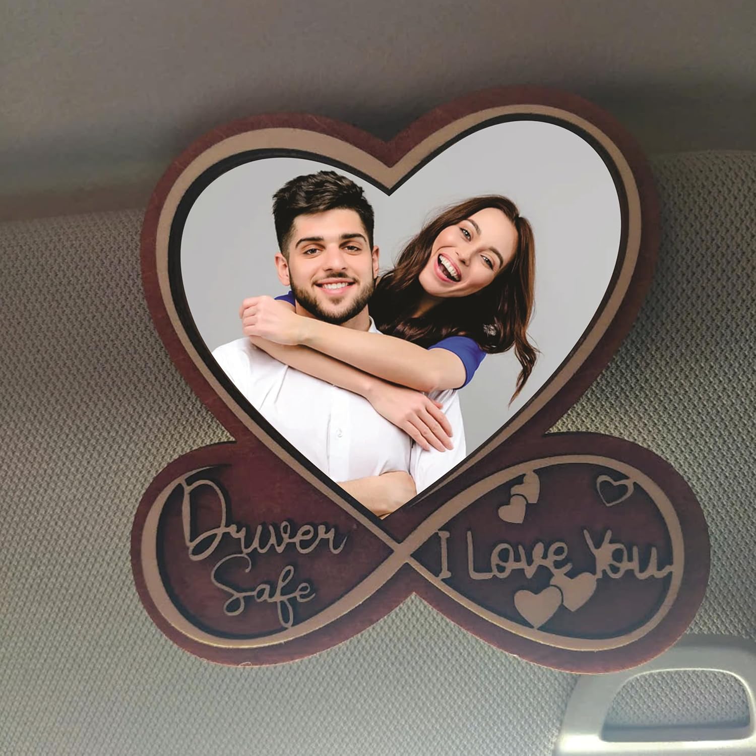 Drive Safe Visor Clip – Custom Photo Car Picture Frame